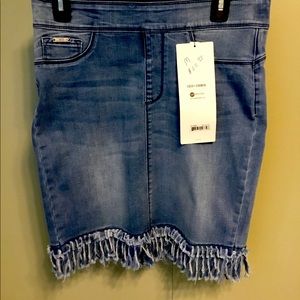 Stretch Denim Skirt